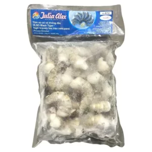 Black Tiger Garnelen ohne Kopf mit Schale 8/12 1kg