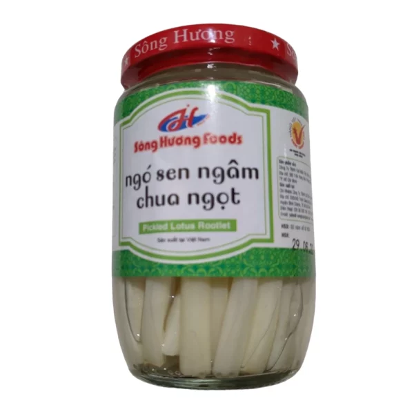 Süßsauer eingelegte Lotuswurzel 385g