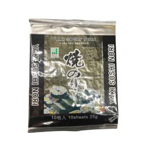 Sushi Nori Silver Gerösteter Seetang 10 Blätter 25g
