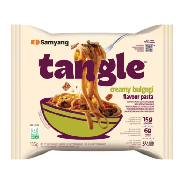 Nudeln in creamiger sauce mit bulgogie aroma