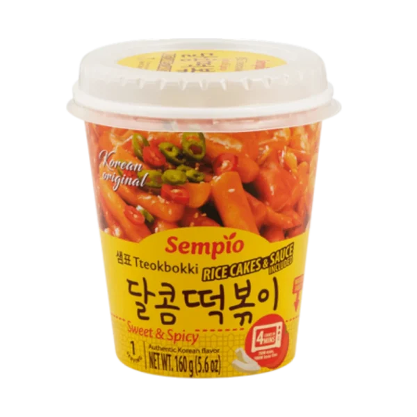 SEMPIO Instant Tteokbokki Sweet & Spicy, Cup 160g