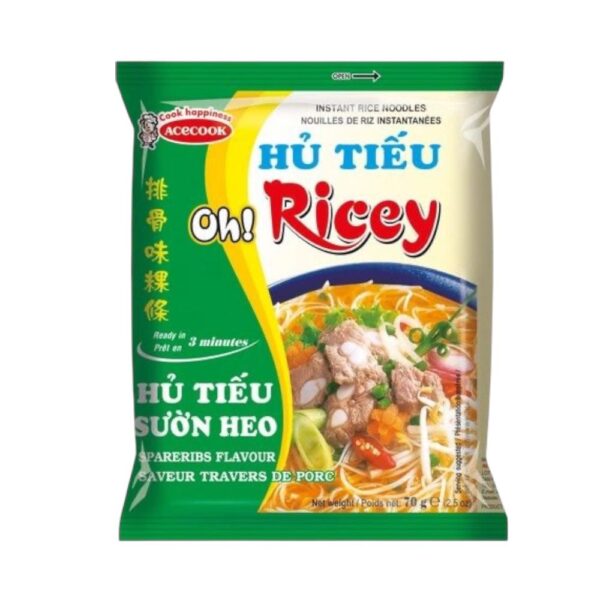 Instant Reisnudeln Ribs -Hu Tieu Suon Heo-Oh Ricey 70g