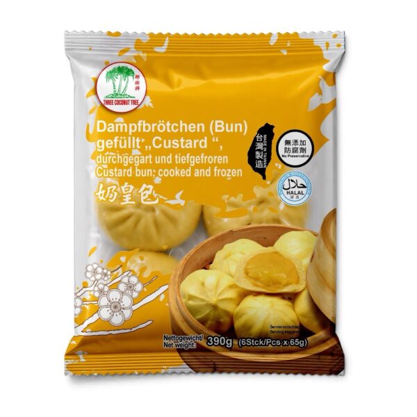 Dampfbrötchen(Bun) mit Custard 390g - Bánh Bao Kem Trứng 390g